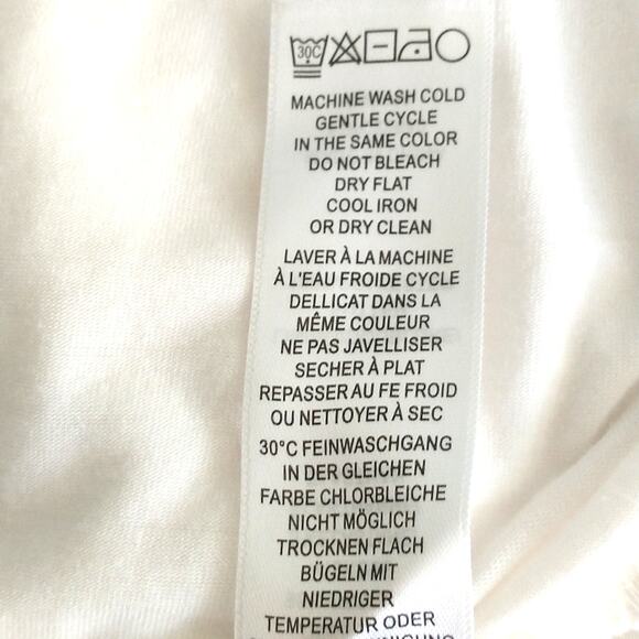 Adrianna Papell Top Women's Size XL White Knit 3/4 Sleeve Sharkbite Hem pullover - Picture 10 of 13